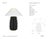 Kelly Wearstler by Visual Comfort Signature Crenelle 27" Stacked Table Lamp in Ebonized Birch with Linen Shade Designer:...