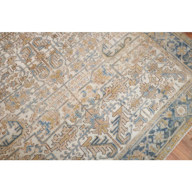 Early 20th Century Early 20th Century Antique Persian Heriz Rug, 7'7'' X 9' For Sale - Image 5 of 8