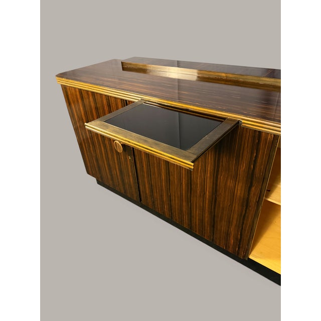 Art Deco Sideboard in Makassar Ebony, 1930s For Sale - Image 6 of 13