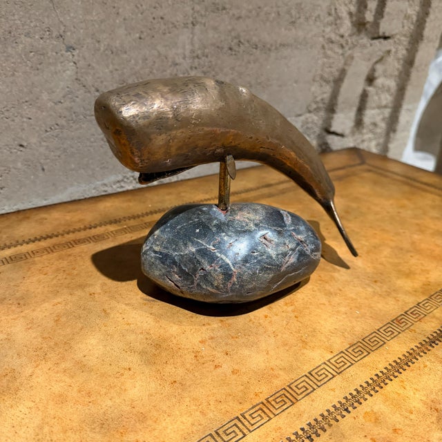 Decorative Bronze Sculpture of a Whale Nautical Modern For Sale - Image 14 of 15