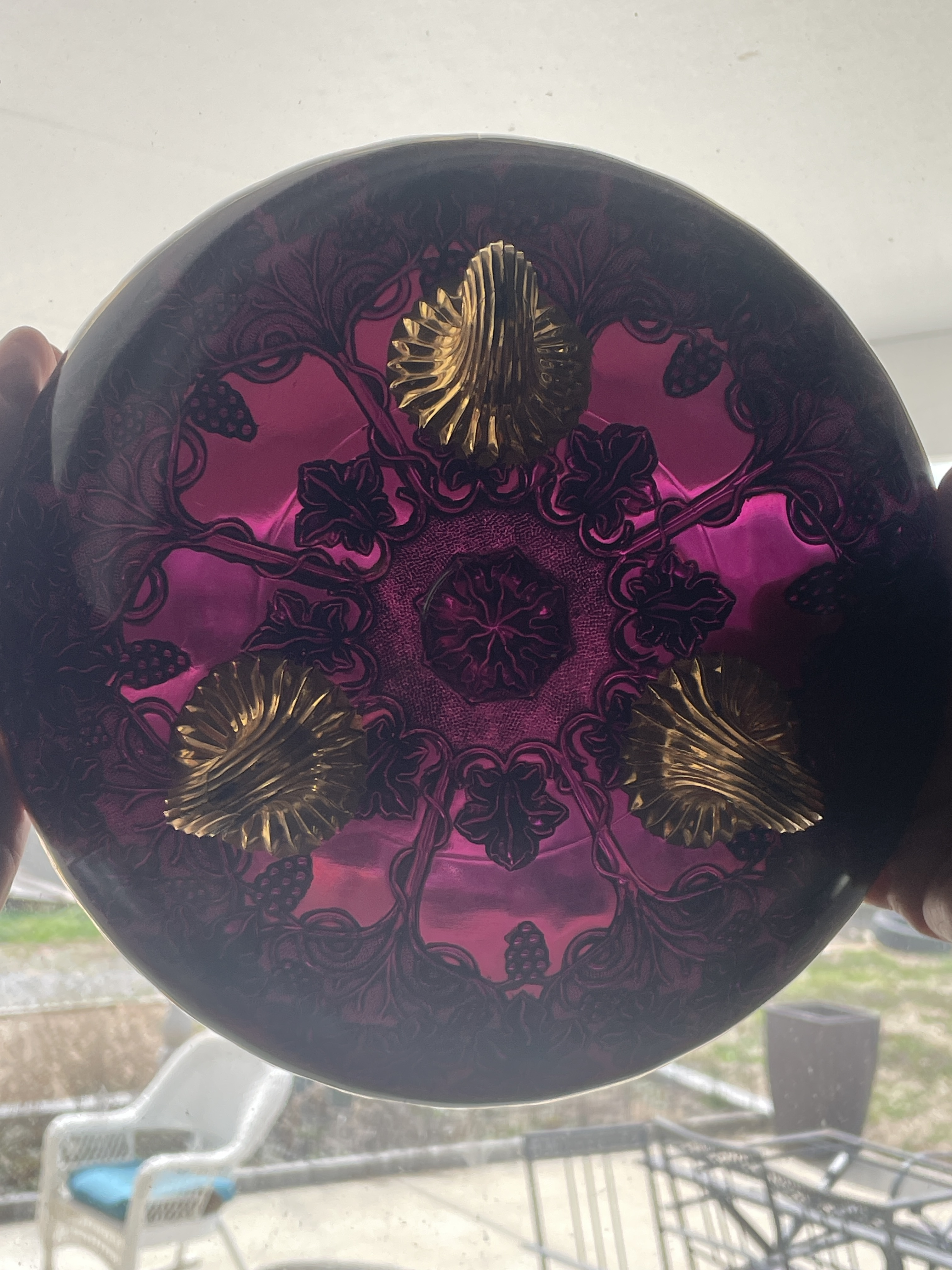 Early 20th Century Northwood Verre D'Or Carnival Glass — Grape