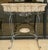 Garden Iron and Wicker Plant Stand Console Table With Mirror & Umbrella Stand For Sale In Atlanta - Image 6 of 10