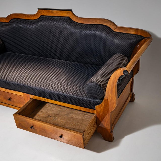 Wood Antique Biedermeier Sofa, 1830 For Sale - Image 7 of 9