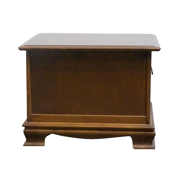Ethan Allen Heirloom Nutmeg Maple 27" Square Accent Storage End Table 10-8653 For Sale - Image 9 of 12