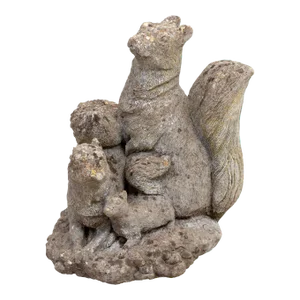 Squirrel Family Garden Ornament