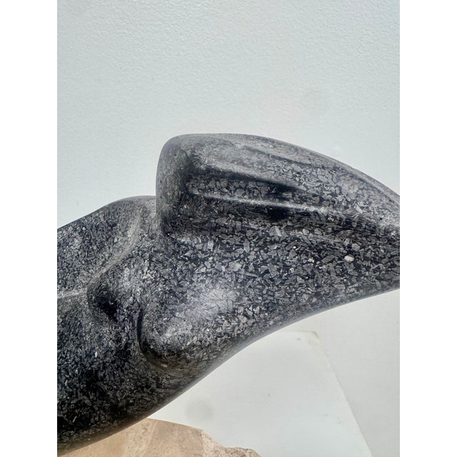 A wonderful modernist sculpture by Ramosa, signed and dated 1982. The reclining figure has a long, flowing shape with a...