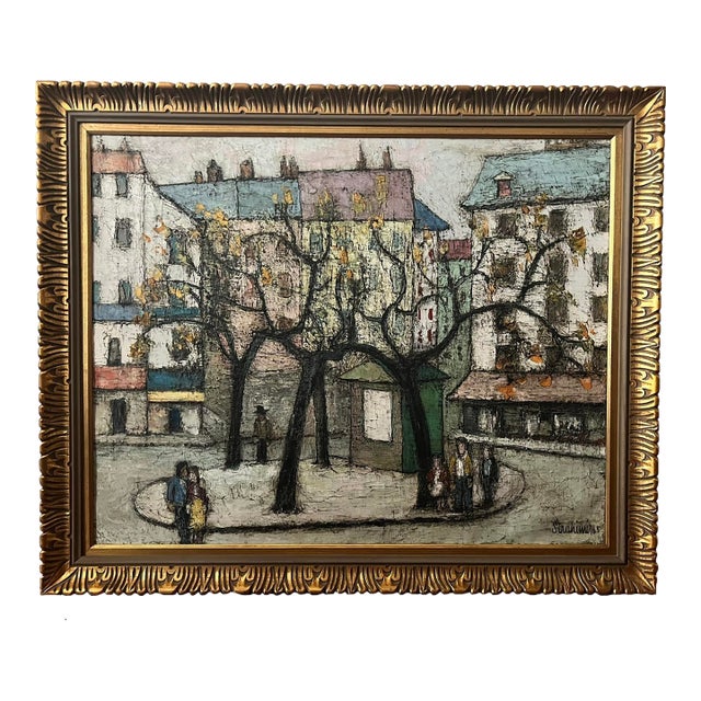 Mid 20th Century Hrkalovic Strahimir Scenic Painting For Sale