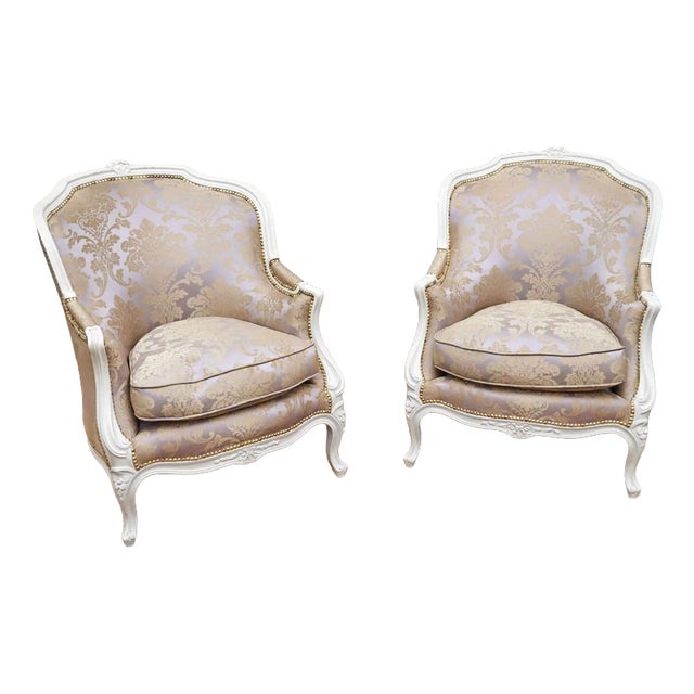 Antique Louis XV Armchairs, Set of 2 For Sale