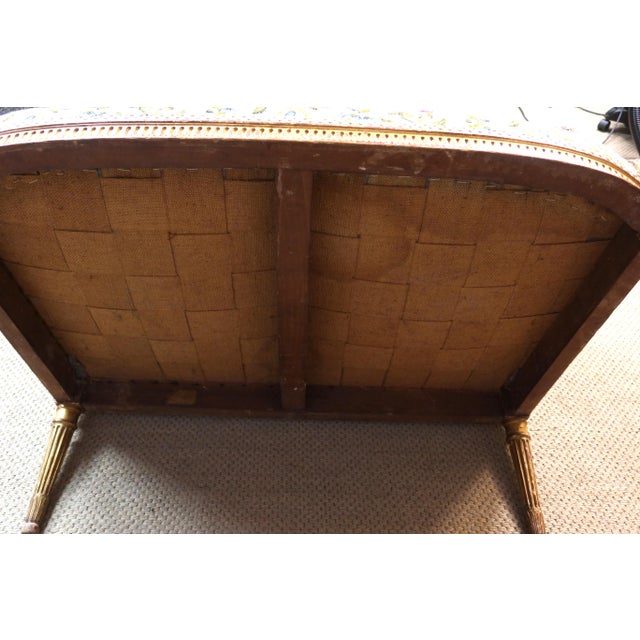 Wood Large Louis XVI Armchair or Marquise in Giltwood For Sale - Image 7 of 13
