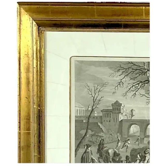 L' Hiver (Winter) Engraving Print, After Antoine Watteau For Sale - Image 4 of 9