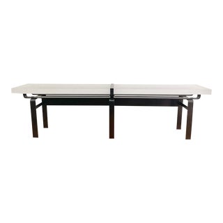 Monumental Bronze and Lucite Console Table by New York Gallerist Eric Appel For Sale