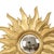 Vintage Convex Gilt Sunburst Witch Mirror, 1960s For Sale - Image 4 of 18