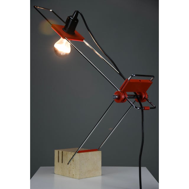 Stone Sculptural Adjustable Table Lamp by Fratelli Mannelli, Italy, 1970s For Sale - Image 7 of 13