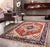 Rustic Serapi Rust/Navy Area Rug - 8' 0'' X 9'10'' For Sale - Image 3 of 10