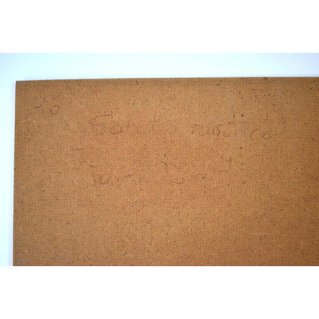 Brown Mid-Century Paolo Dal Fabbro Oil Painting For Sale - Image 8 of 9