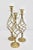 Vintage Shabby Chic Spiral Brass Candlesticks (3) For Sale In Tulsa - Image 6 of 6