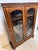 Victorian Adjustable Shelf Mahogany Bookcase with Glass Double Doors, 1850 For Sale - Image 3 of 15