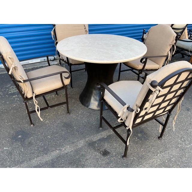 Mid-Century Modern Kreiss Patio Table and Chairs For Sale - Image 3 of 13