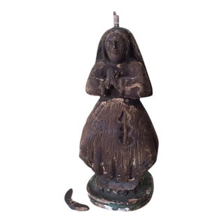 Early Antique Christian Religious Santos, Nun, European Relic For Sale