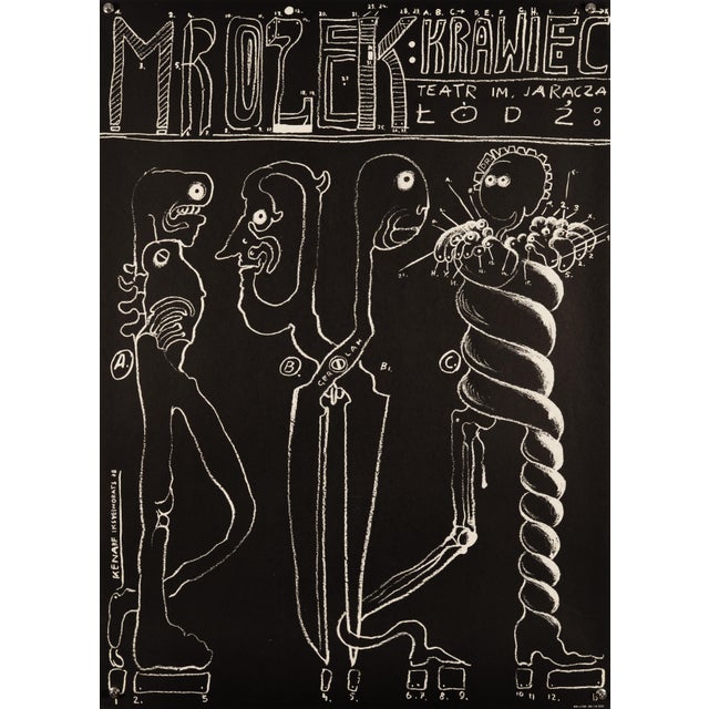 Mrozek Krawiecl Theater Poster by Kenarf Iksyeiworats, 1978 For Sale - Image 9 of 9