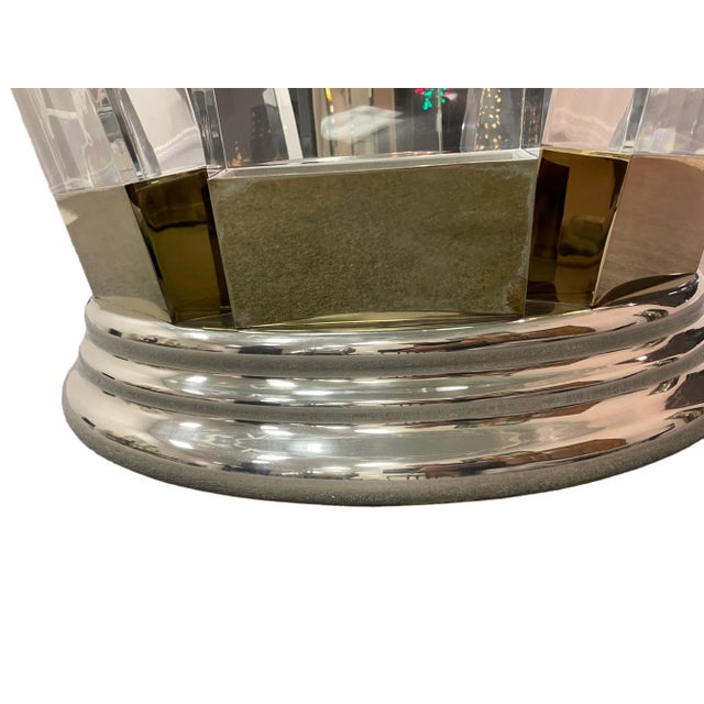 1980s Custom Lucite Dining Room Table Base and Top Chairish