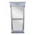 Silver Painted Mirrored 6-Shelf Illuminated Display or Curio Cabinet For Sale