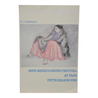 "New Mexico Music Festival At Taos" Poster by R.C. Gorman For Sale