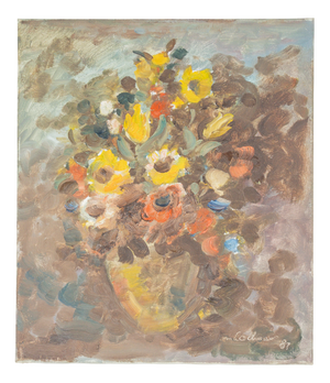 Bouquet of Flowers, 1980s, Oil on Canvas