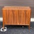 1950's Widdicomb Grand Rapids Walnut Chest of Three Drawers For Sale - Image 9 of 12