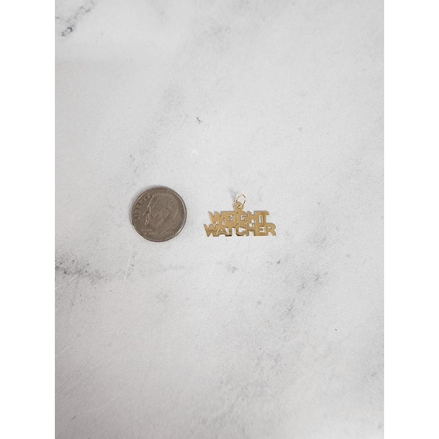 Contemporary Weight Watcher Gold Charm For Sale - Image 3 of 3