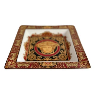 Square Medusa Bowl by Versace for Rosenthal, 1993 For Sale