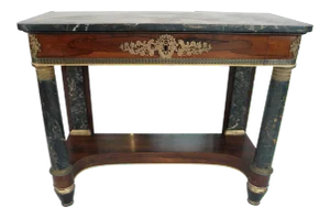 Empire Classical Marble Top Pier Table New York