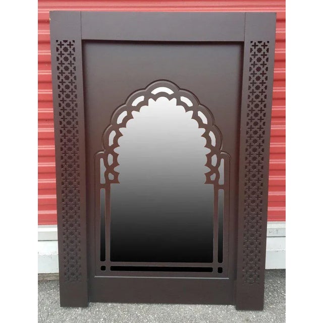 Moroccan Contemporary Wooden Mirror Frame For Sale In Orlando - Image 6 of 6