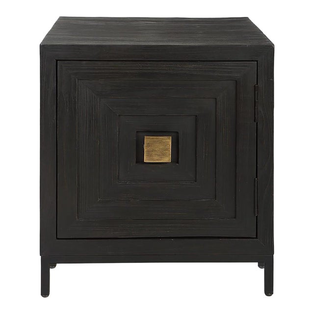 Black Geometric Cabinet For Sale