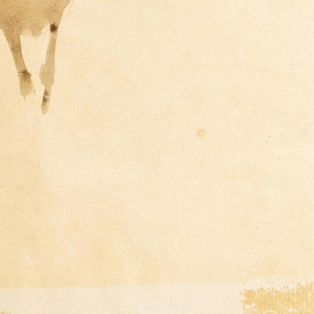 Espiga Pinto, Animalistic Composition, 1960s, Watercolor For Sale - Image 5 of 6