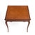 Wood French Louis XV Provincial Style Embossed Leather Top Cabriole Legs Card Games Table For Sale - Image 7 of 15