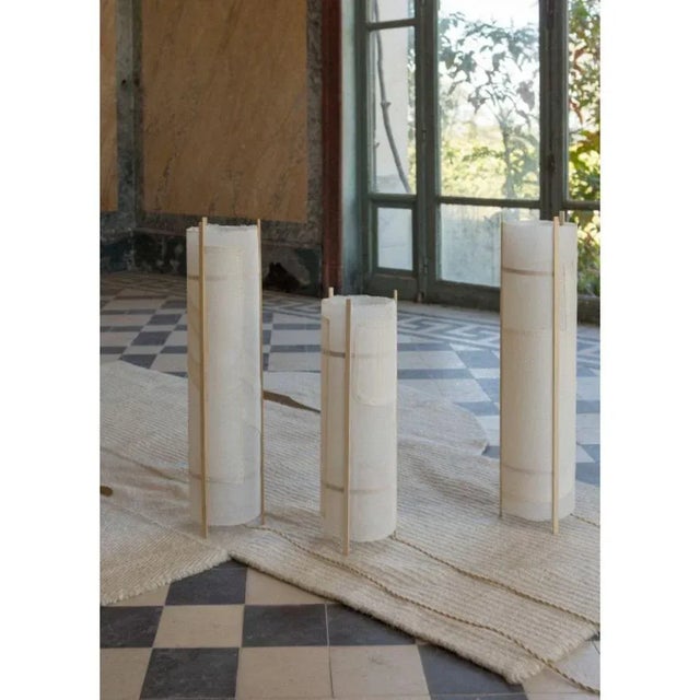 Luminion Small Tubular Table Lamps by Mylene Niedziadkowski For Sale - Image 4 of 6