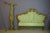 Gold Louis XV Style Bed in Gilded Wood, 1950s For Sale - Image 8 of 13
