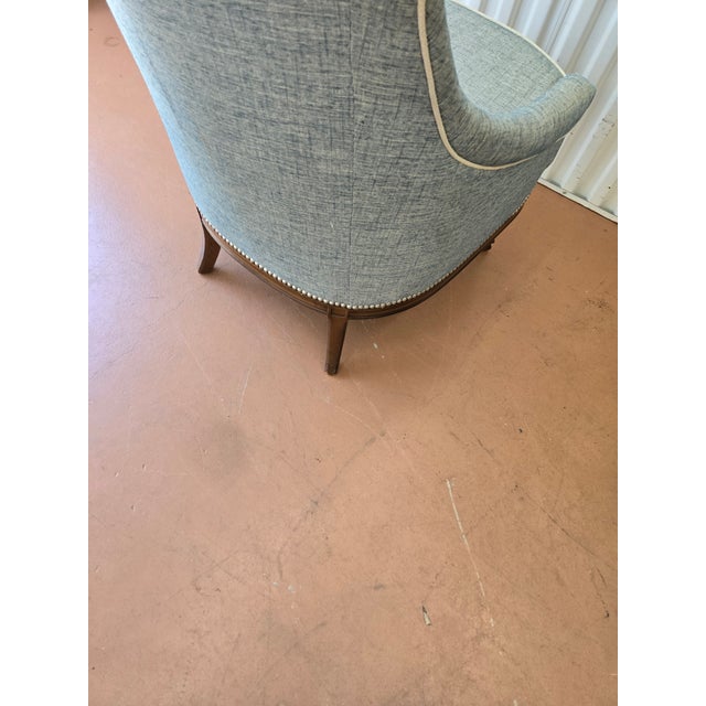 Sky Blue Fun and Funky Accent Chair For Sale - Image 8 of 16