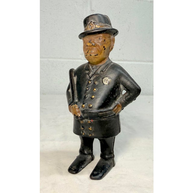 Up for sale is an antique early 1900's hand-painted cast iron Mulligan the policeman still bank by A.C. Williams. This...