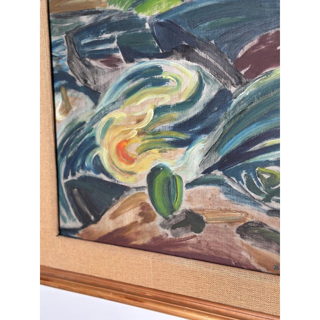 Bengt Alwö, Composition, 1970s, Oil on Panel, Framed For Sale - Image 8 of 18