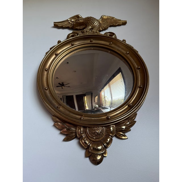 American 1990s Eagle Gold Mirror For Sale - Image 3 of 8