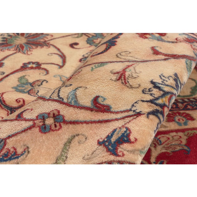 Vintage Persian Isfahan Rug, 13'00 X 19'00 For Sale In Dallas - Image 6 of 10