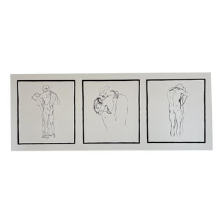 Gustav Klimt, Nude Couples D'amants, 2000s, Print on Paper For Sale