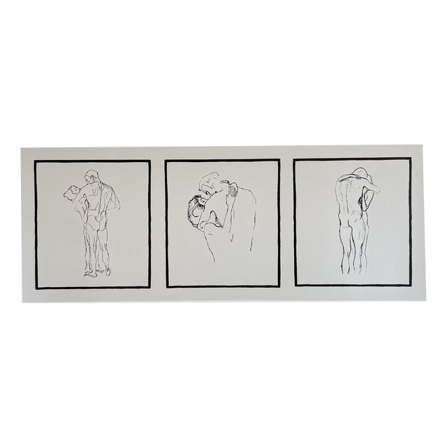 Gustav Klimt, Nude Couples D'amants, 2000s, Print on Paper For Sale