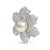 Discover the epitome of timeless elegance with this exquisitely crafted brooch, fashioned from 18K white gold with a...