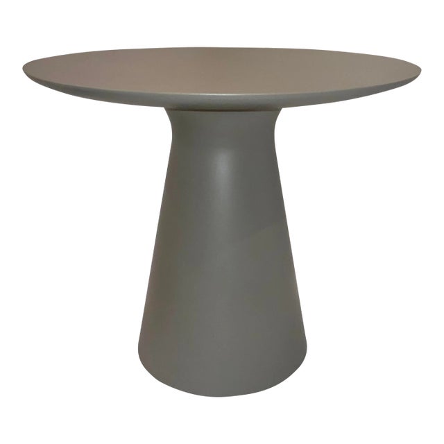 Baker / McGuire Modern Gray Indoor/Outdoor Side Table For Sale