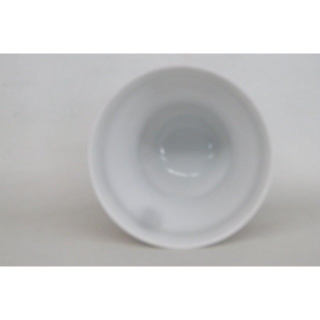 White Late 20th Century Heinrich Germany Rüdesheimer Kaffee Porcelain Goblet Vase Mug Castle Motif For Sale - Image 8 of 12