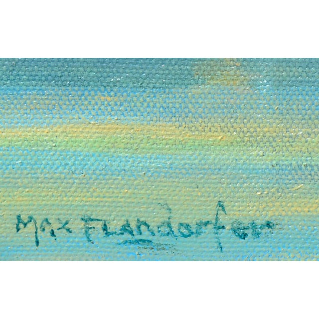 "Bayou in Blue & Gold" Landscape by Max Flandorfer For Sale - Image 4 of 7
