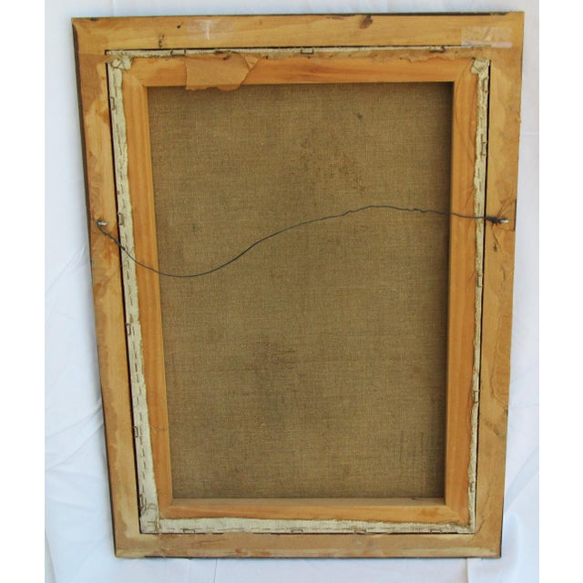 Mid Century Portrait of Man in Gray Suit For Sale In Palm Springs - Image 6 of 8